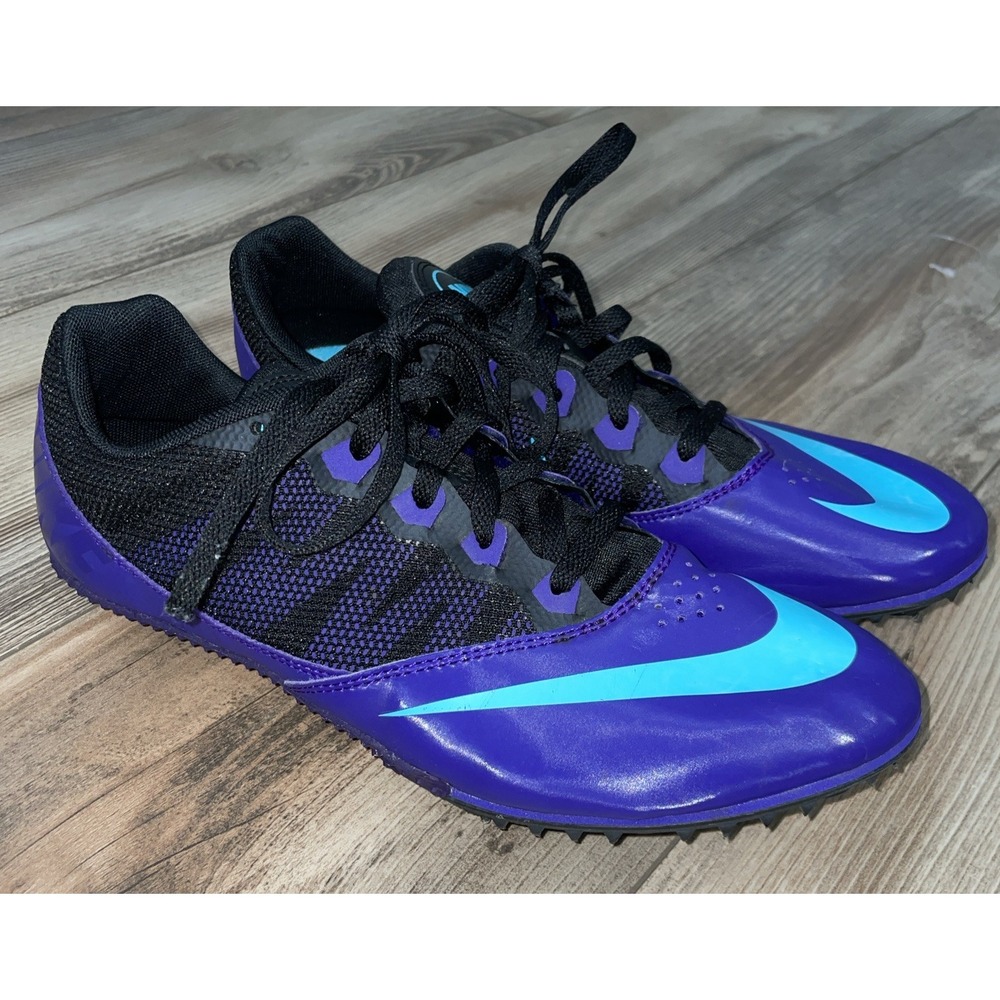 Nike Size 11 Women's Teal And Purple Rival‎ S Track And Field Running Cleats